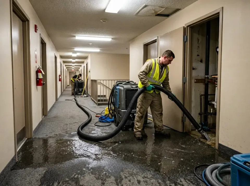 multi-unit-apartment-hallway-f-005 — frequently asked questions, Emergency Burst Pipe Water Extraction & Removal in Bal Harb…